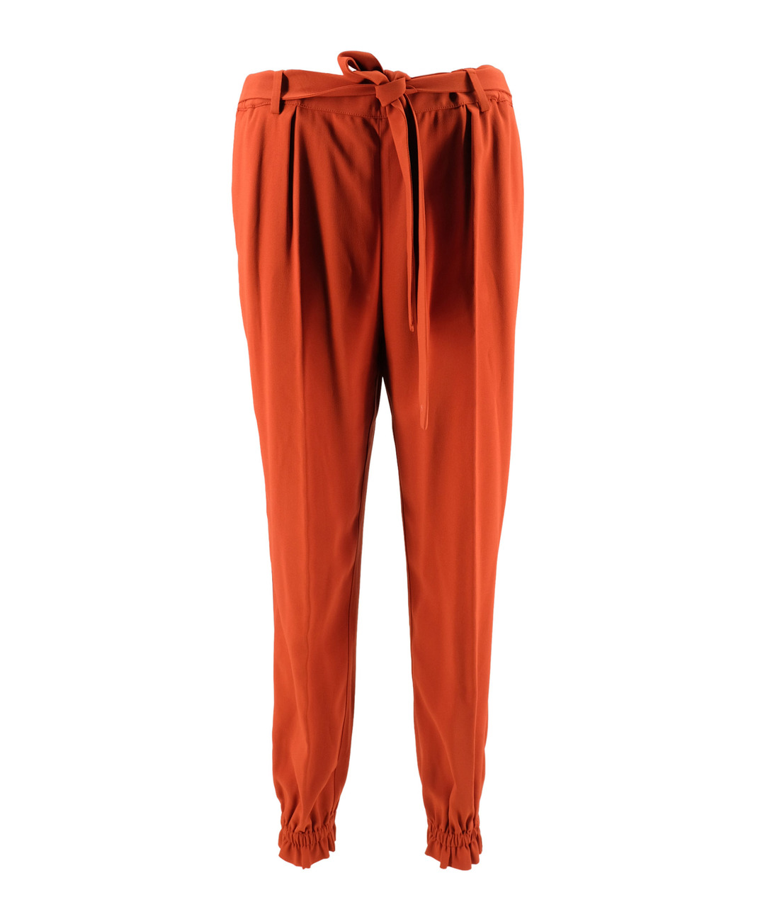 MSGM Оранжевое вискозные прямые брюки, фото 1