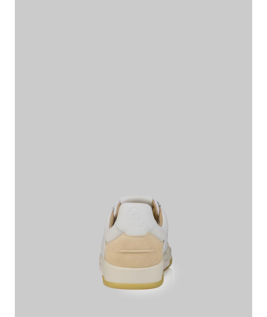 CHRISTIAN LOUBOUTIN Белые кожаные низкие кроссовки / кеды, фото 4