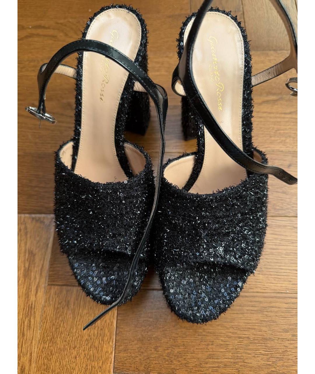 GIANVITO ROSSI Черные босоножки, фото 3