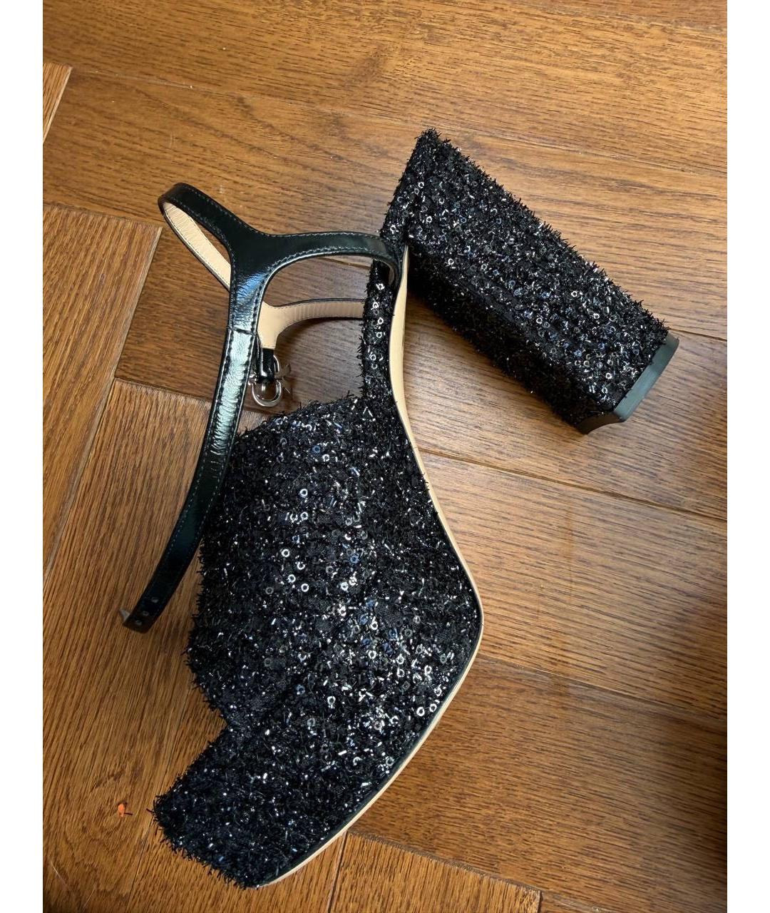 GIANVITO ROSSI Черные босоножки, фото 7