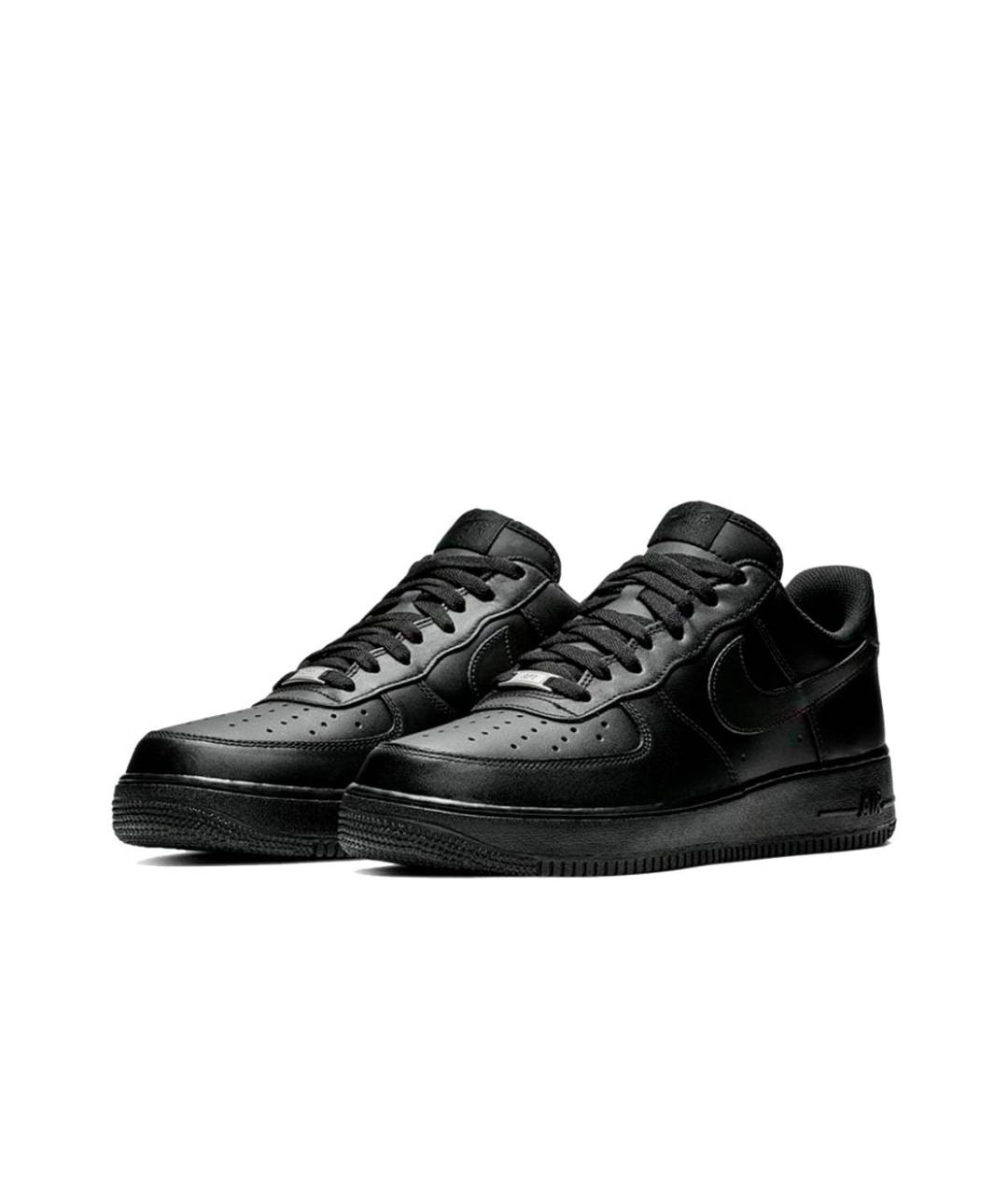 NIKE Черные кожаные кроссовки, фото 2