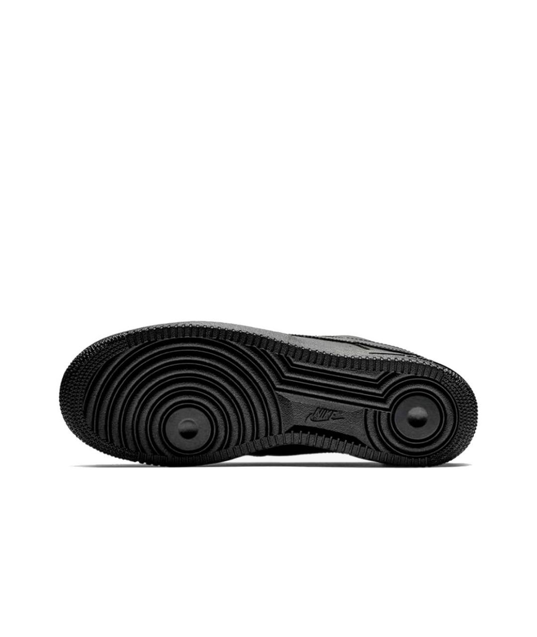 NIKE Черные кожаные низкие кроссовки / кеды, фото 5