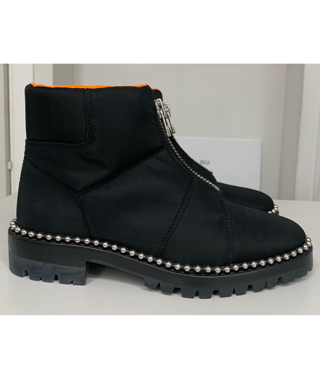 ALEXANDER WANG Черные синтетические ботинки, фото 7