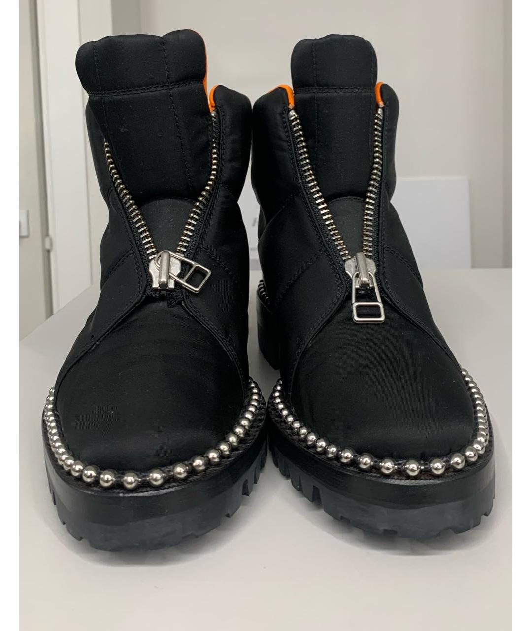 ALEXANDER WANG Черные синтетические ботинки, фото 4