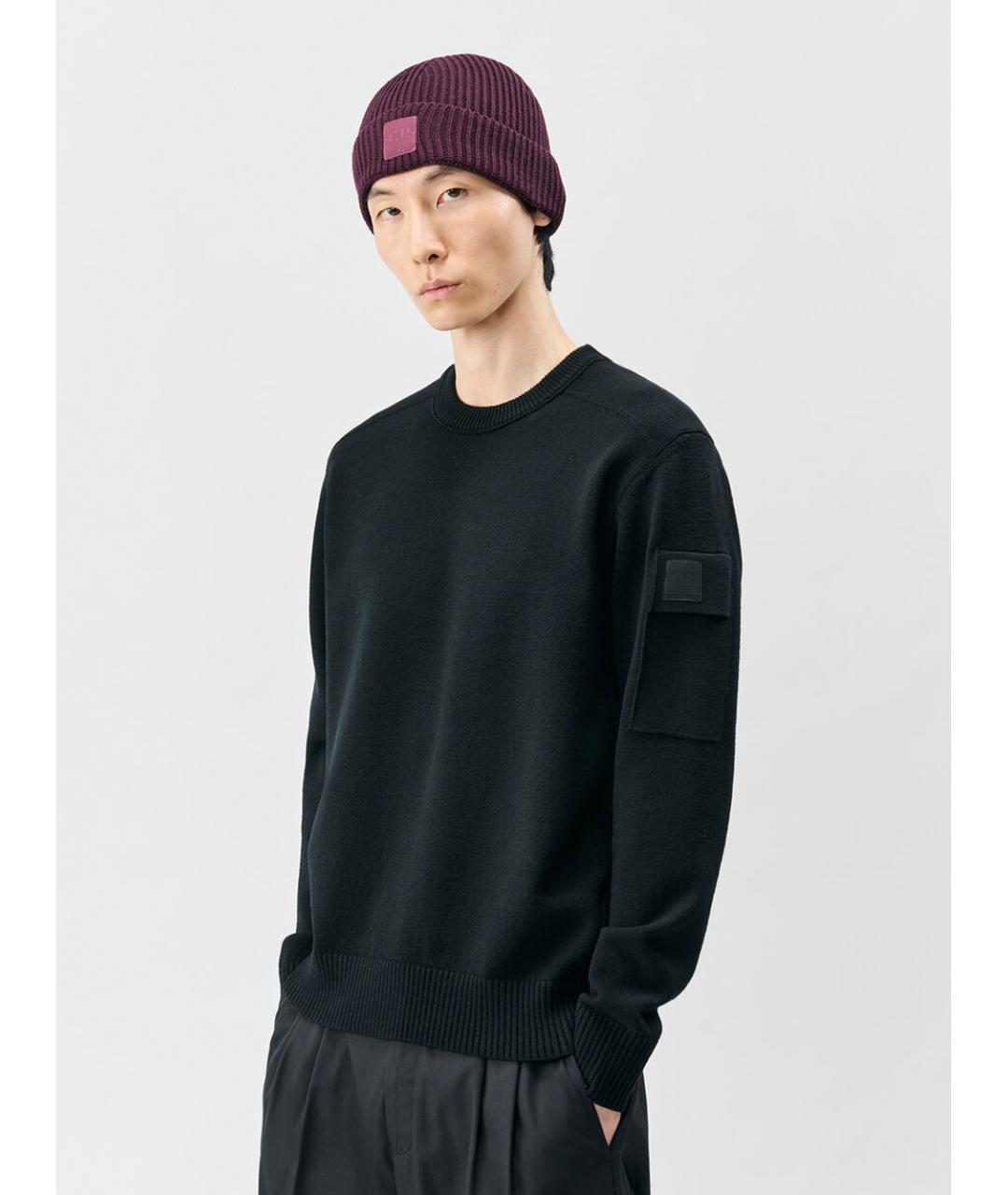 CP COMPANY Черный шерстяной джемпер / свитер, фото 2