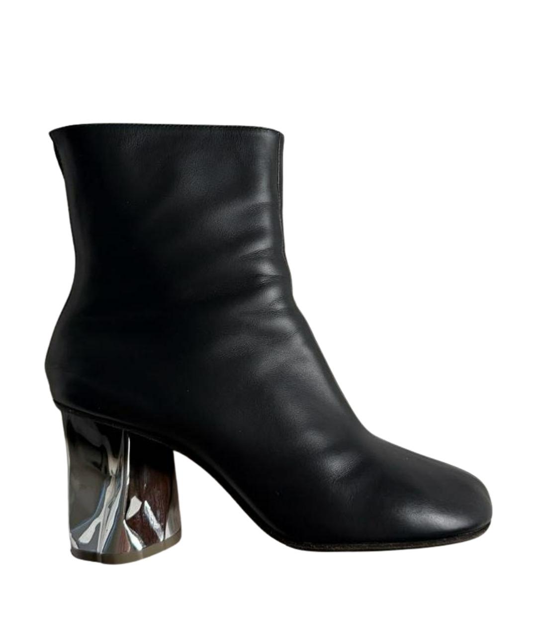 MAISON MARGIELA Черные кожаные ботильоны, фото 1