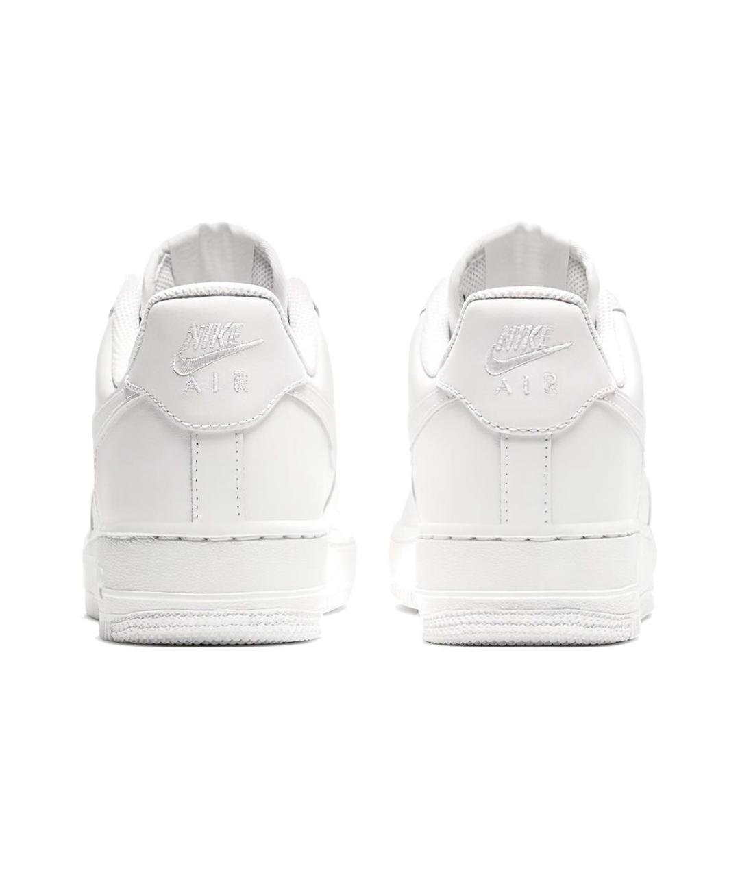 NIKE Белые кожаные низкие кроссовки / кеды, фото 4