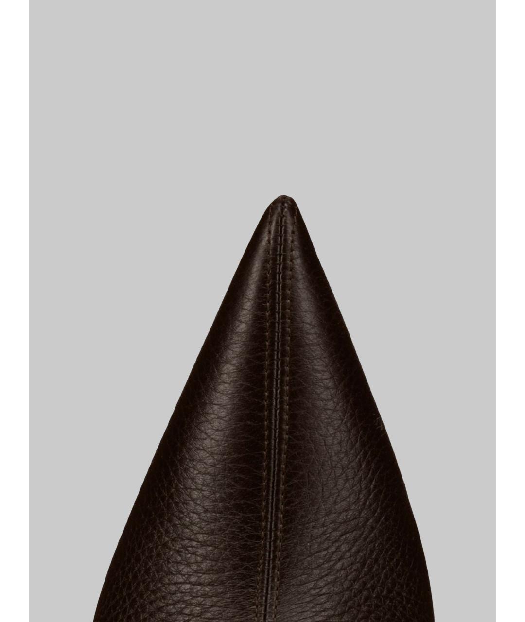 CHRISTIAN LOUBOUTIN Коричневые кожаные сапоги, фото 5