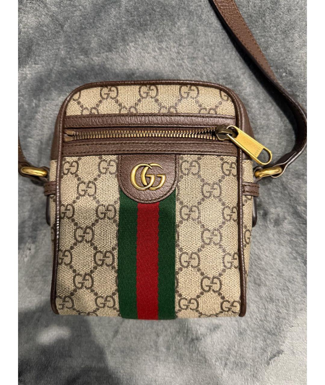 GUCCI Коричневая сумка на плечо, фото 5