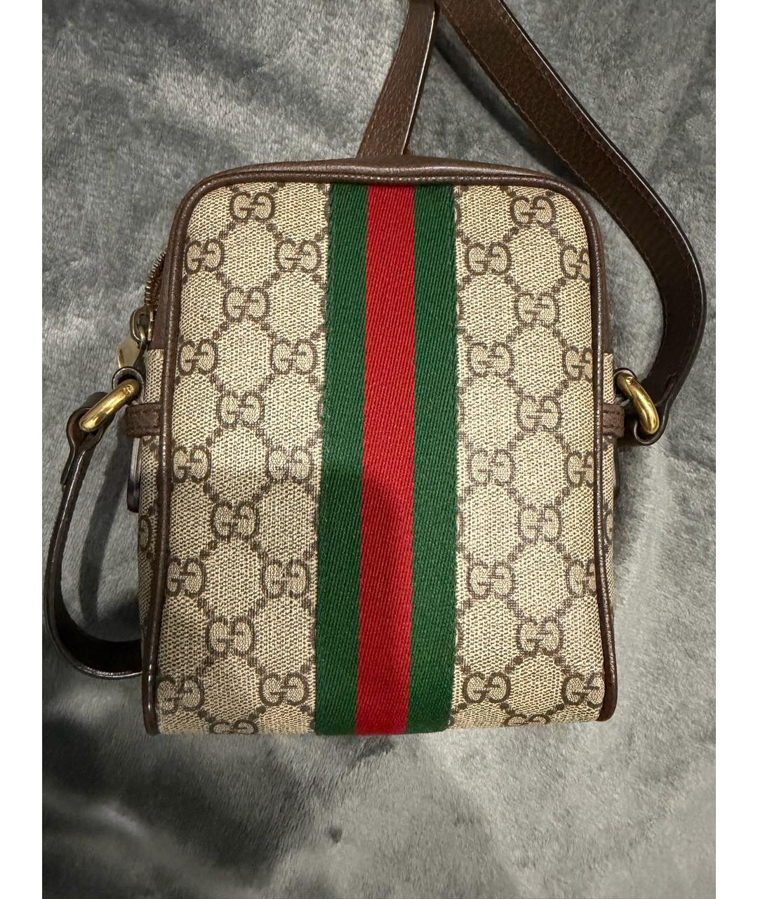 GUCCI Коричневая сумка на плечо, фото 2