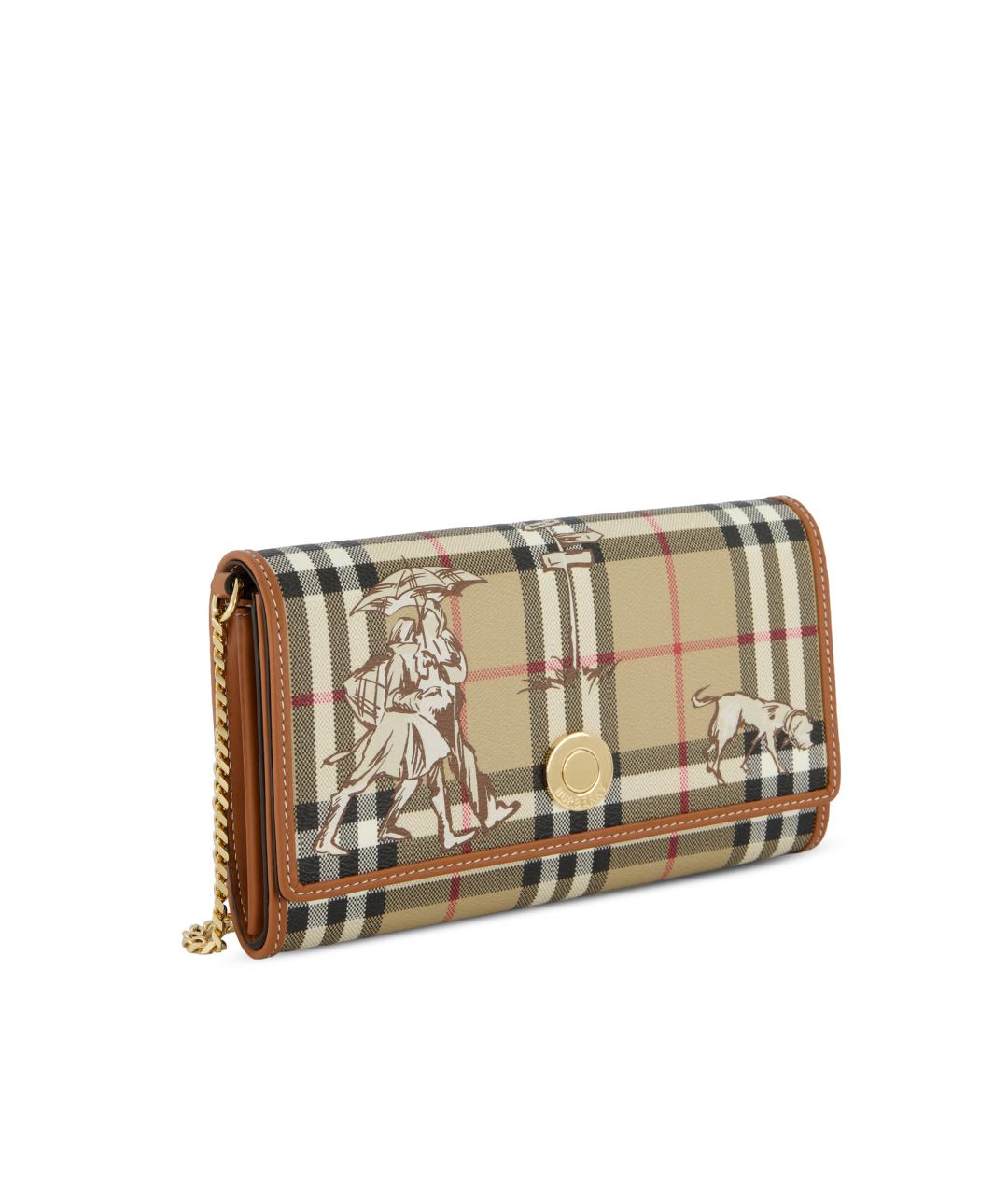 BURBERRY Бежевый кошелек, фото 3