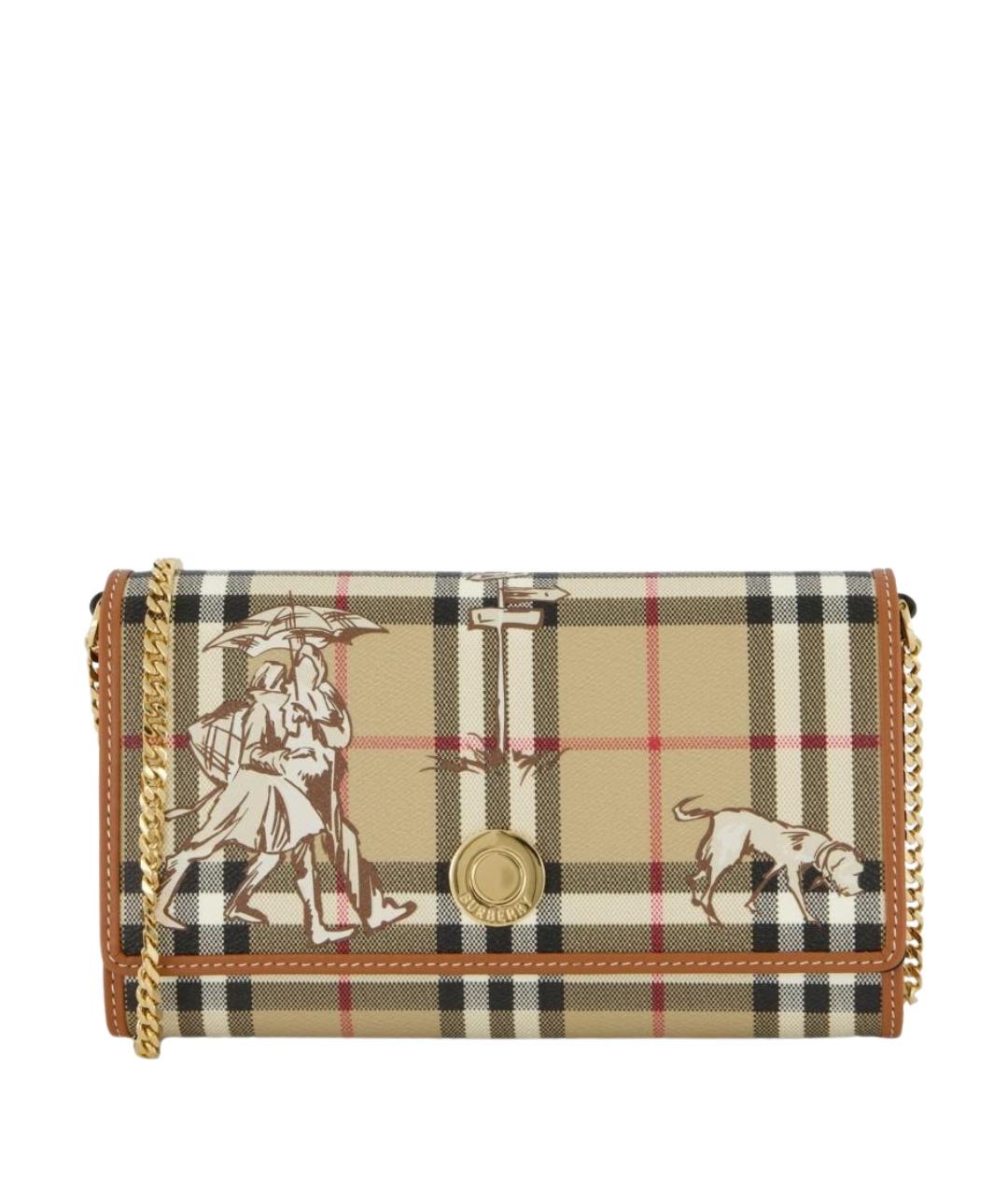 BURBERRY Бежевый кошелек, фото 1