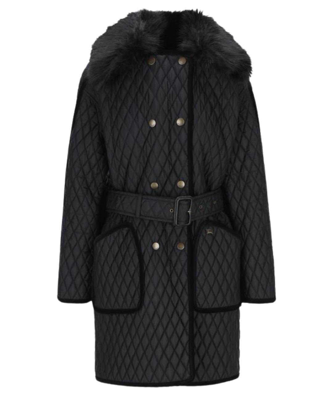 BURBERRY Черное пальто, фото 1