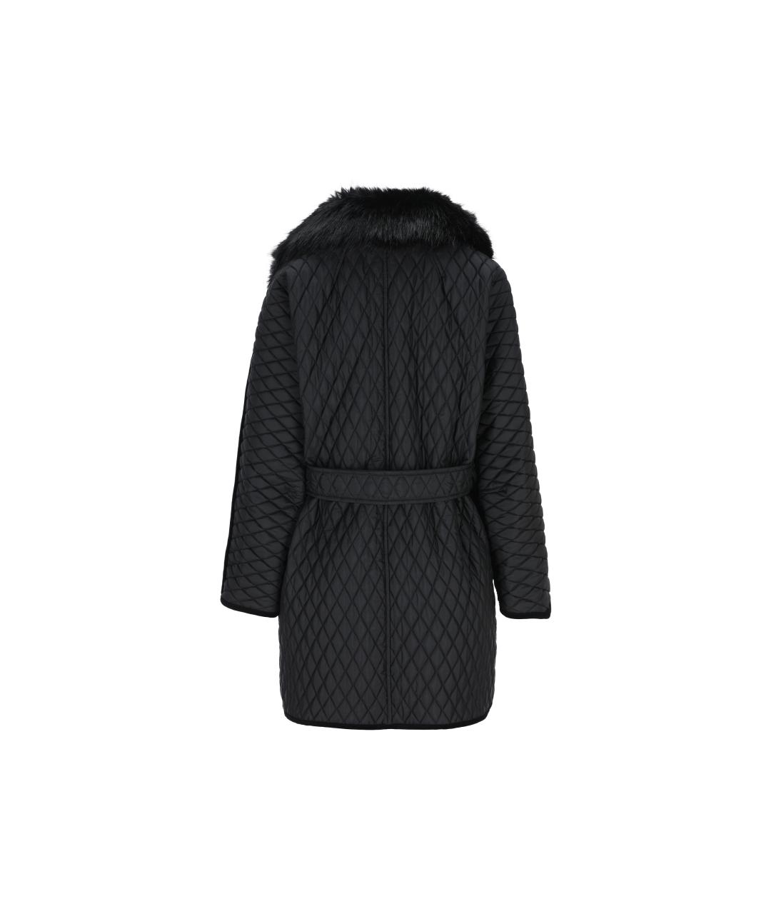 BURBERRY Черное пальто, фото 2