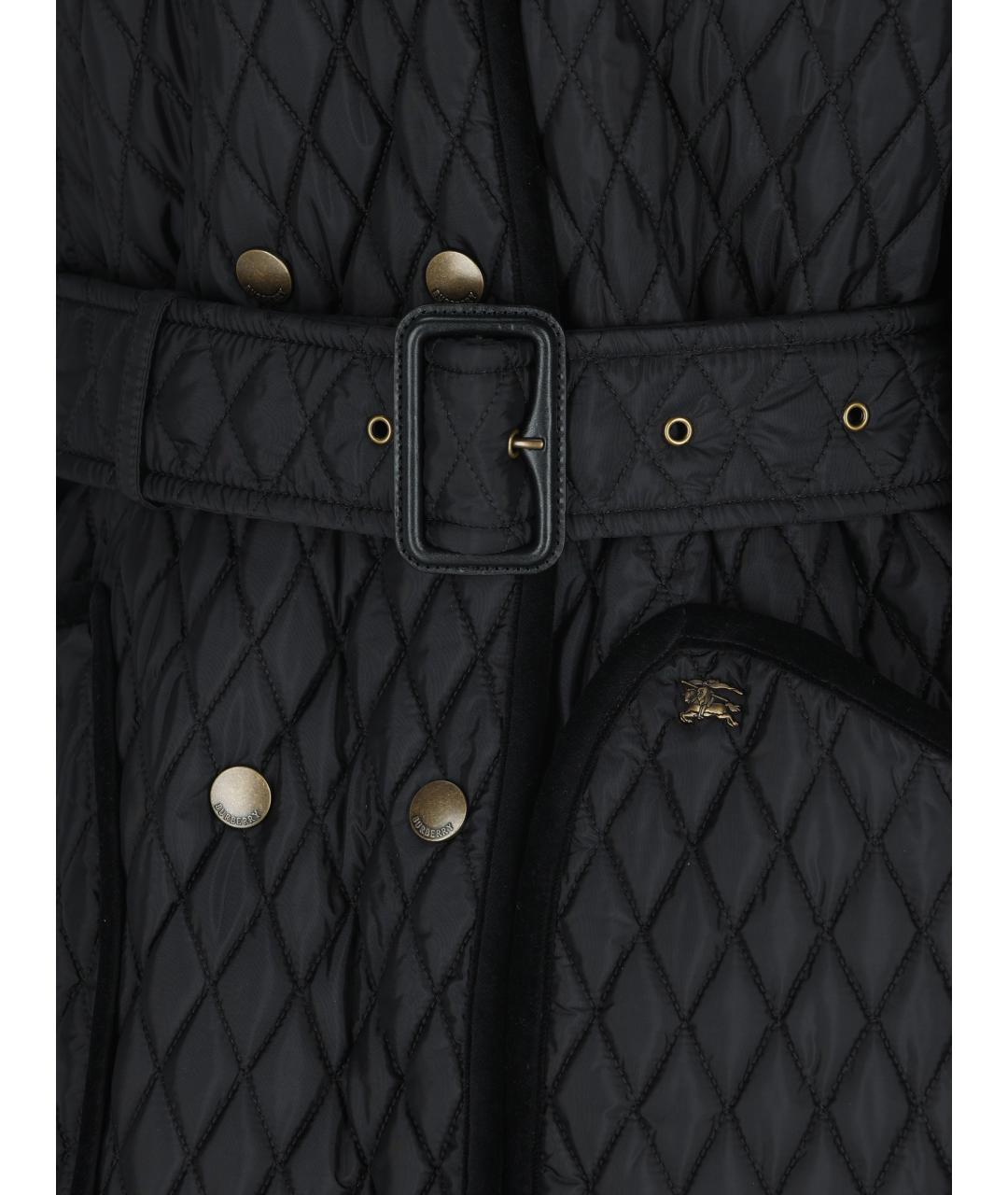 BURBERRY Черное пальто, фото 3