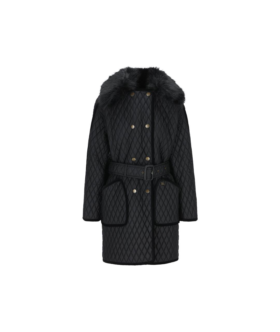 BURBERRY Черное пальто, фото 5