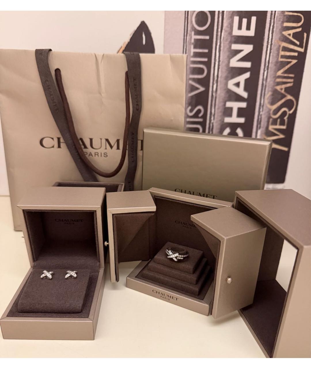 CHAUMET Серебряные серьги из белого золота, фото 7