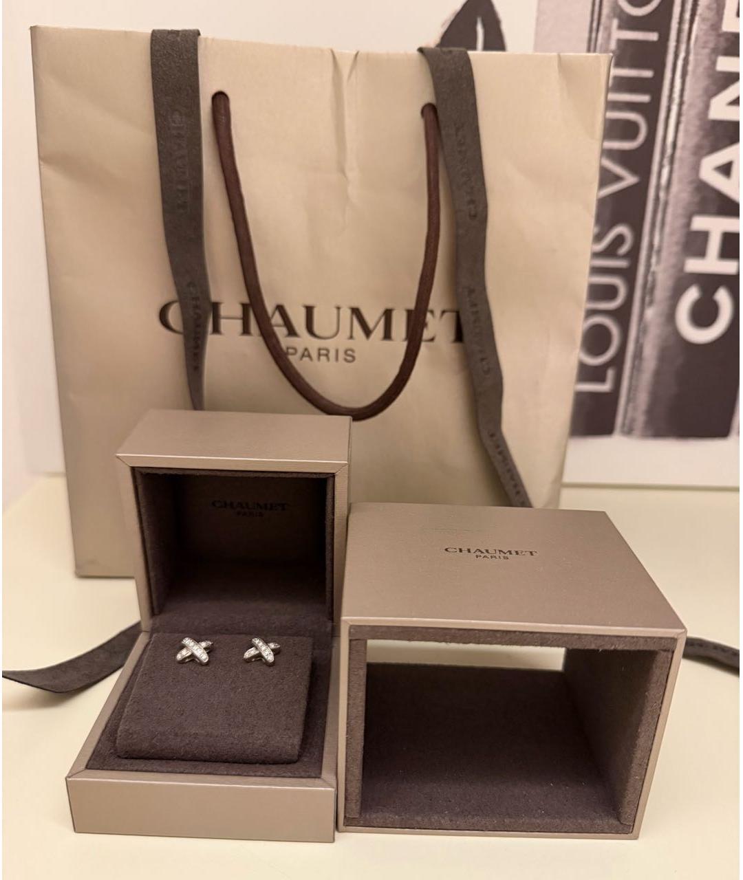 CHAUMET Серебряные серьги из белого золота, фото 5