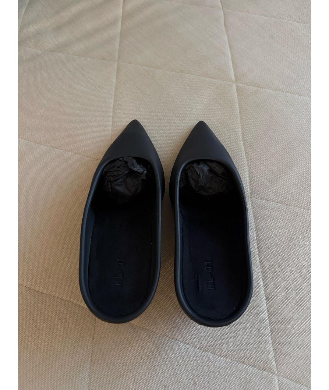 YEEZY Черные резиновые мюли, фото 3