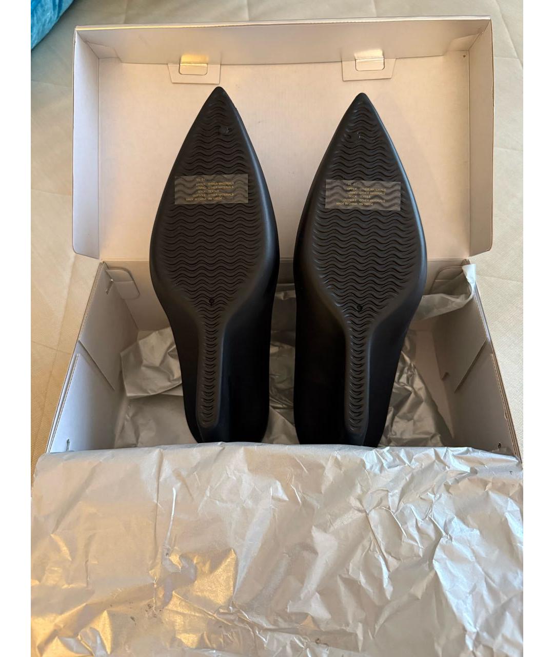 YEEZY Черные резиновые мюли, фото 4