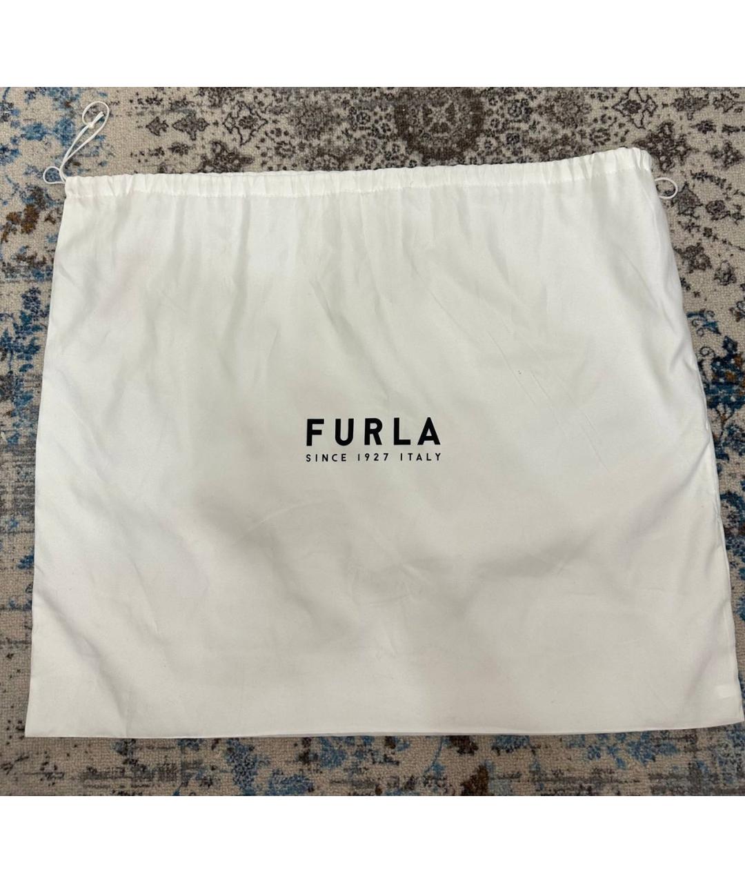 FURLA Белая кожаная сумка тоут, фото 3