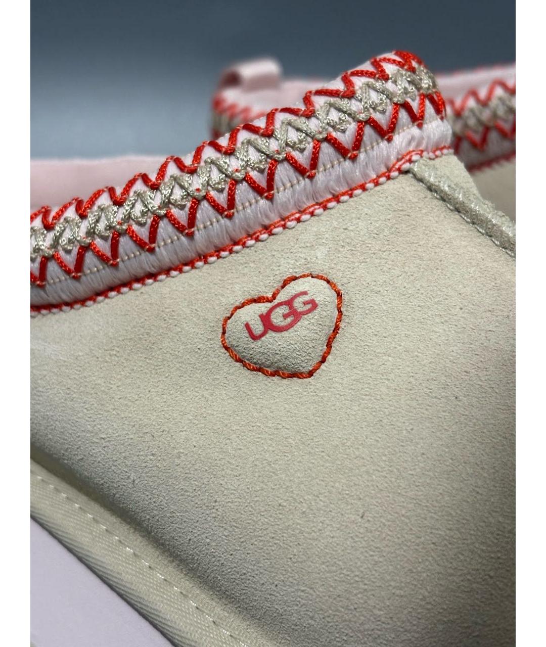 UGG Бежевые замшевые сабо, фото 5