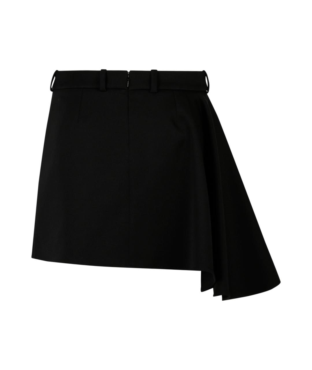 GIVENCHY Черная шерстяная юбка мини, фото 2