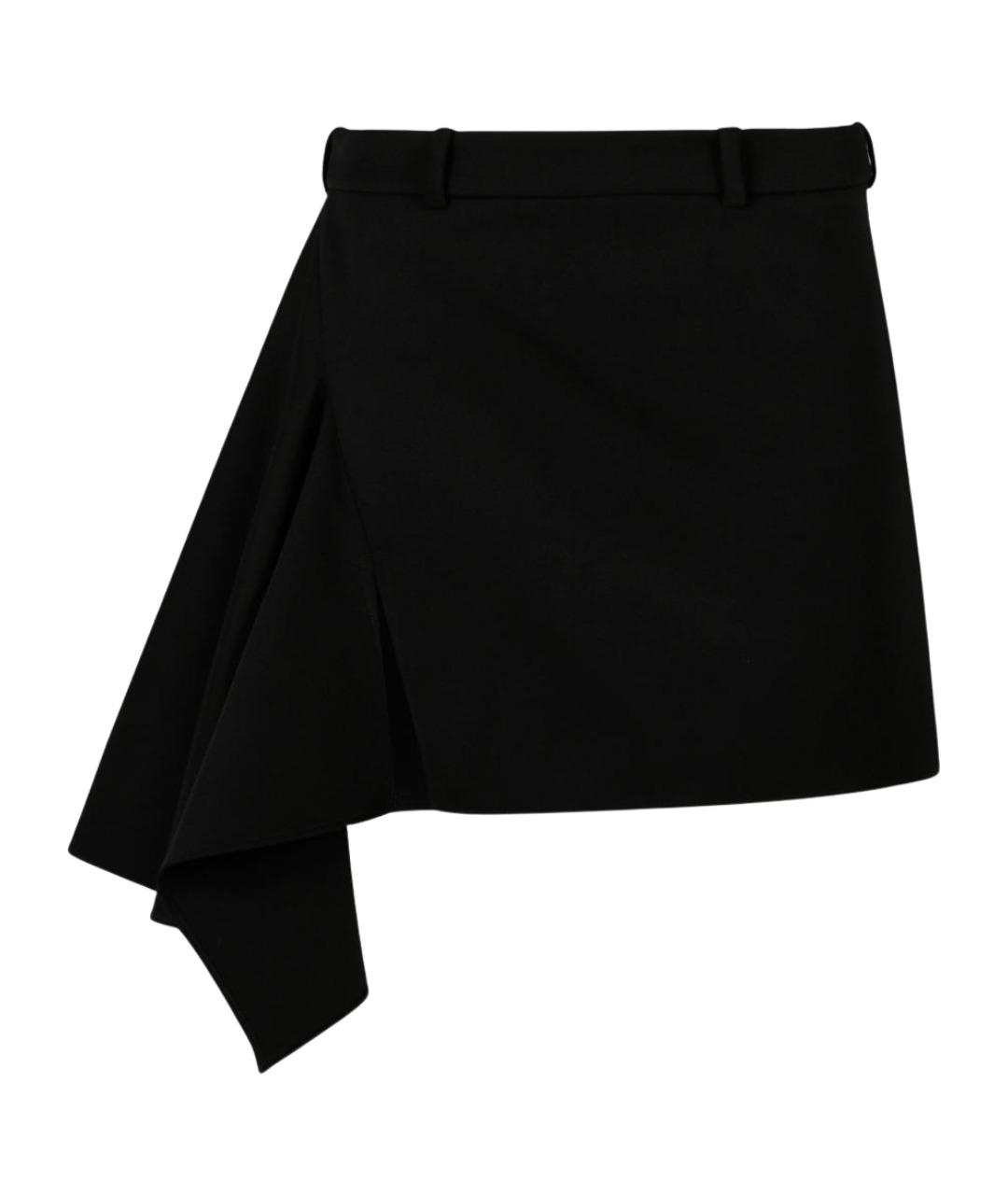 GIVENCHY Черная шерстяная юбка мини, фото 1
