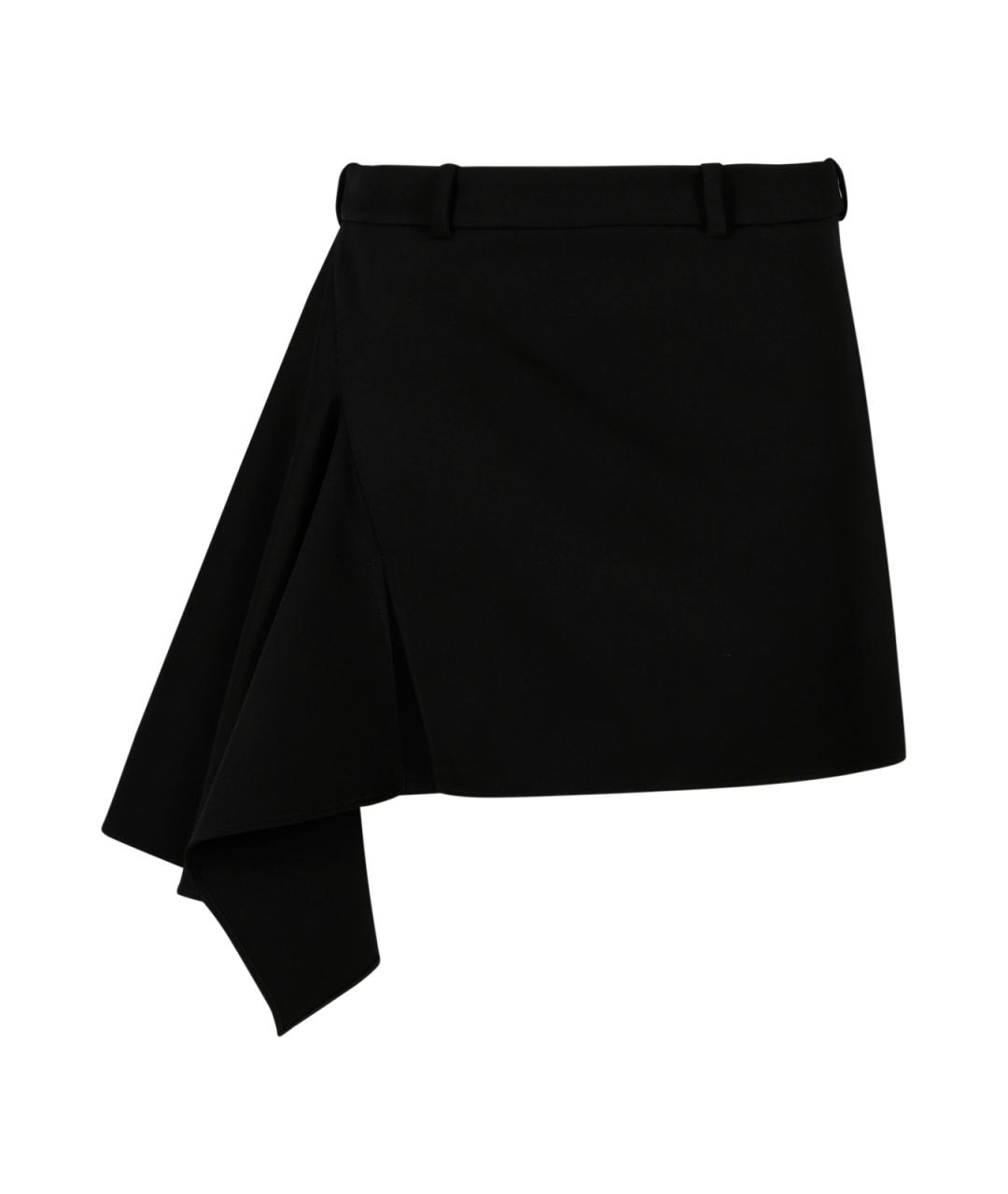 GIVENCHY Черная шерстяная юбка мини, фото 4
