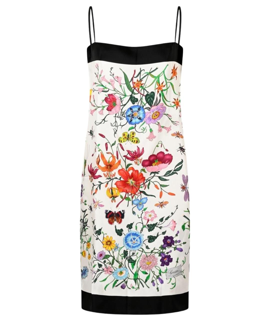 GUCCI Мульти шелковое коктейльное платье, фото 1