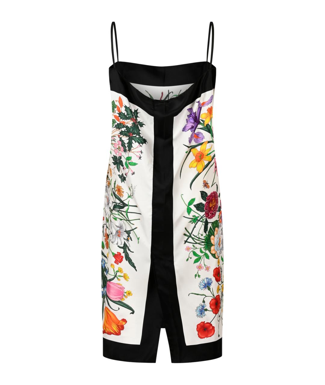 GUCCI Мульти шелковое коктейльное платье, фото 2