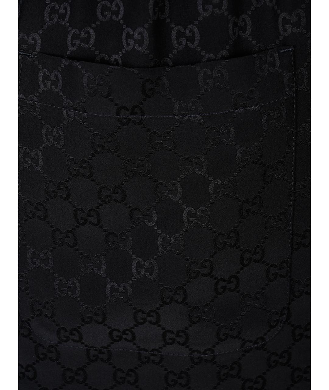 GUCCI Синие шелковые шорты, фото 3