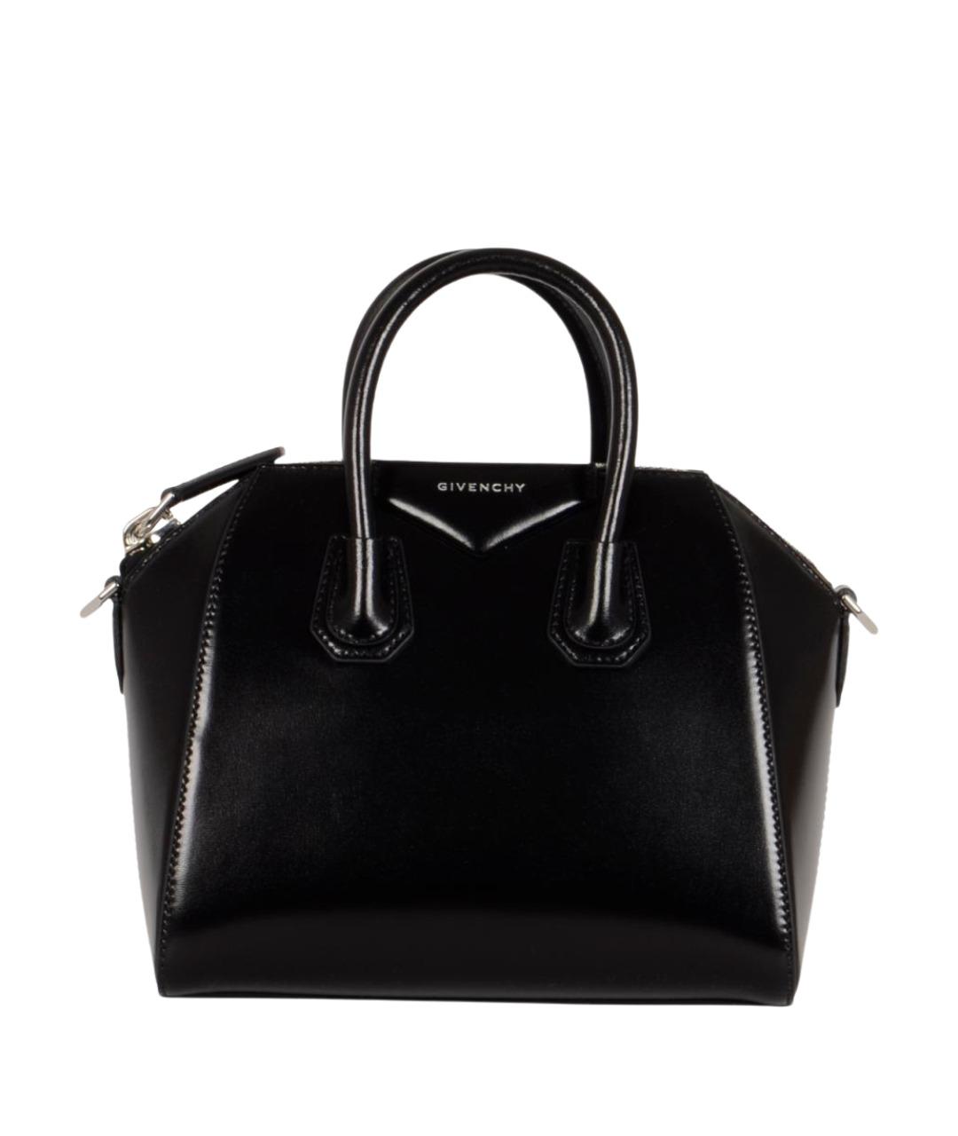 GIVENCHY Черная кожаная сумка тоут, фото 1