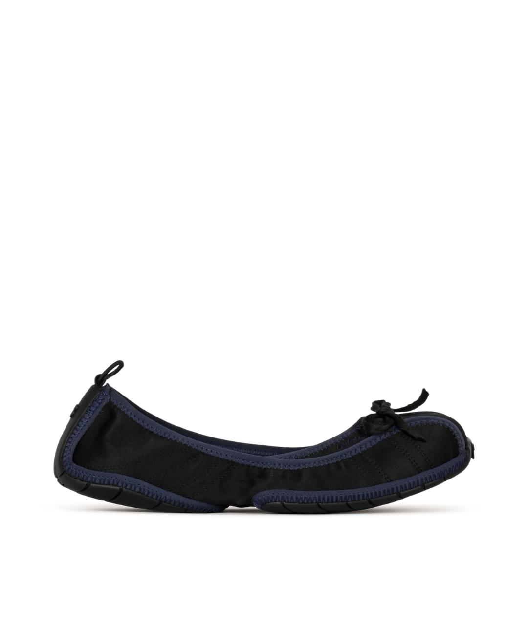 BALENCIAGA Черные синтетические балетки, фото 1