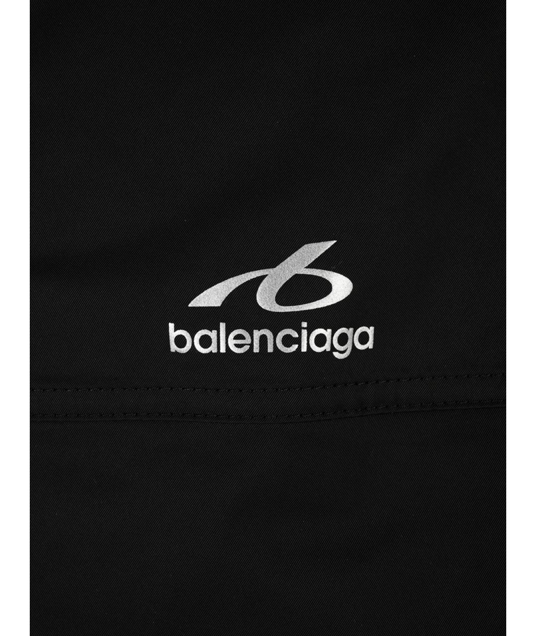 BALENCIAGA Черная полиэстеровая куртка, фото 3