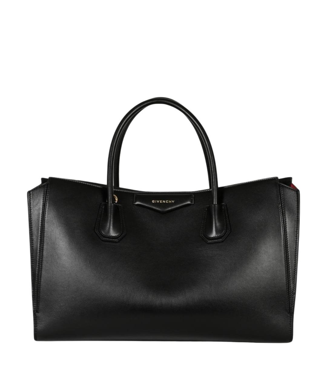 GIVENCHY Черная кожаная сумка тоут, фото 1