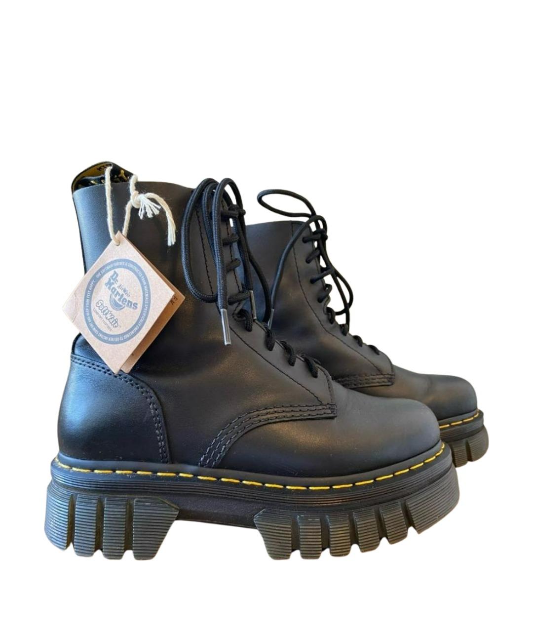 DR. MARTENS Черные кожаные ботинки, фото 8
