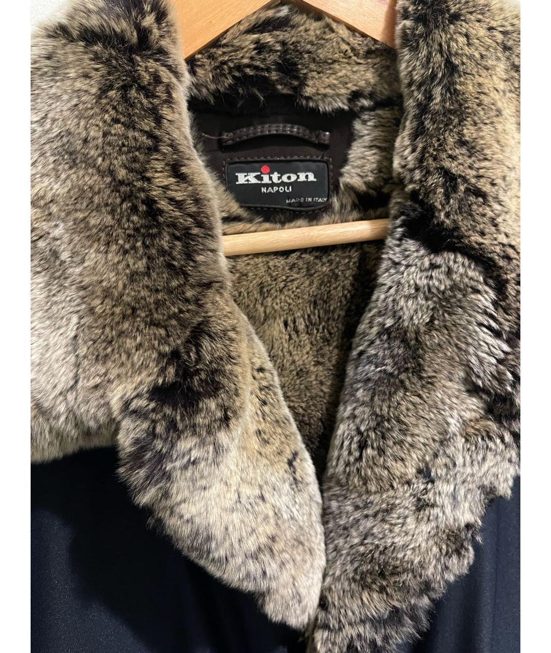 KITON Темно-синяя парка, фото 4