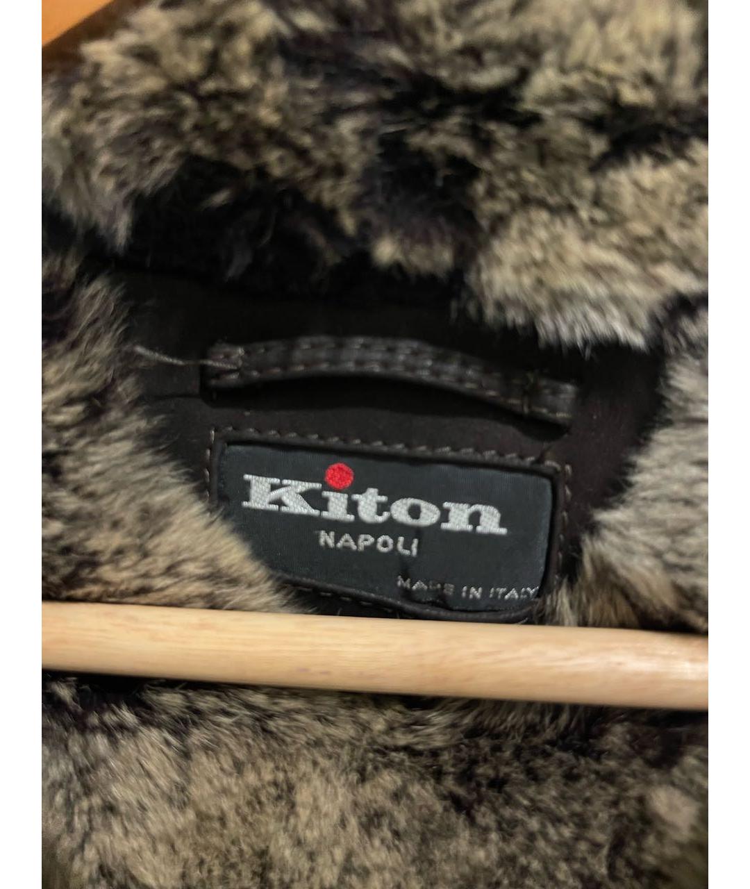 KITON Темно-синяя парка, фото 3