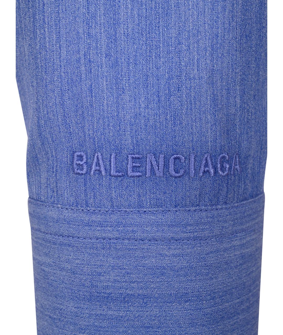 BALENCIAGA Синяя рубашка, фото 3
