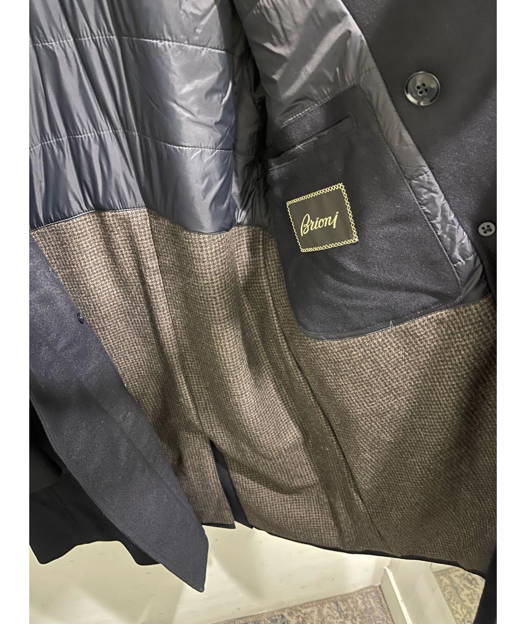BRIONI Темно-синее пальто, фото 3