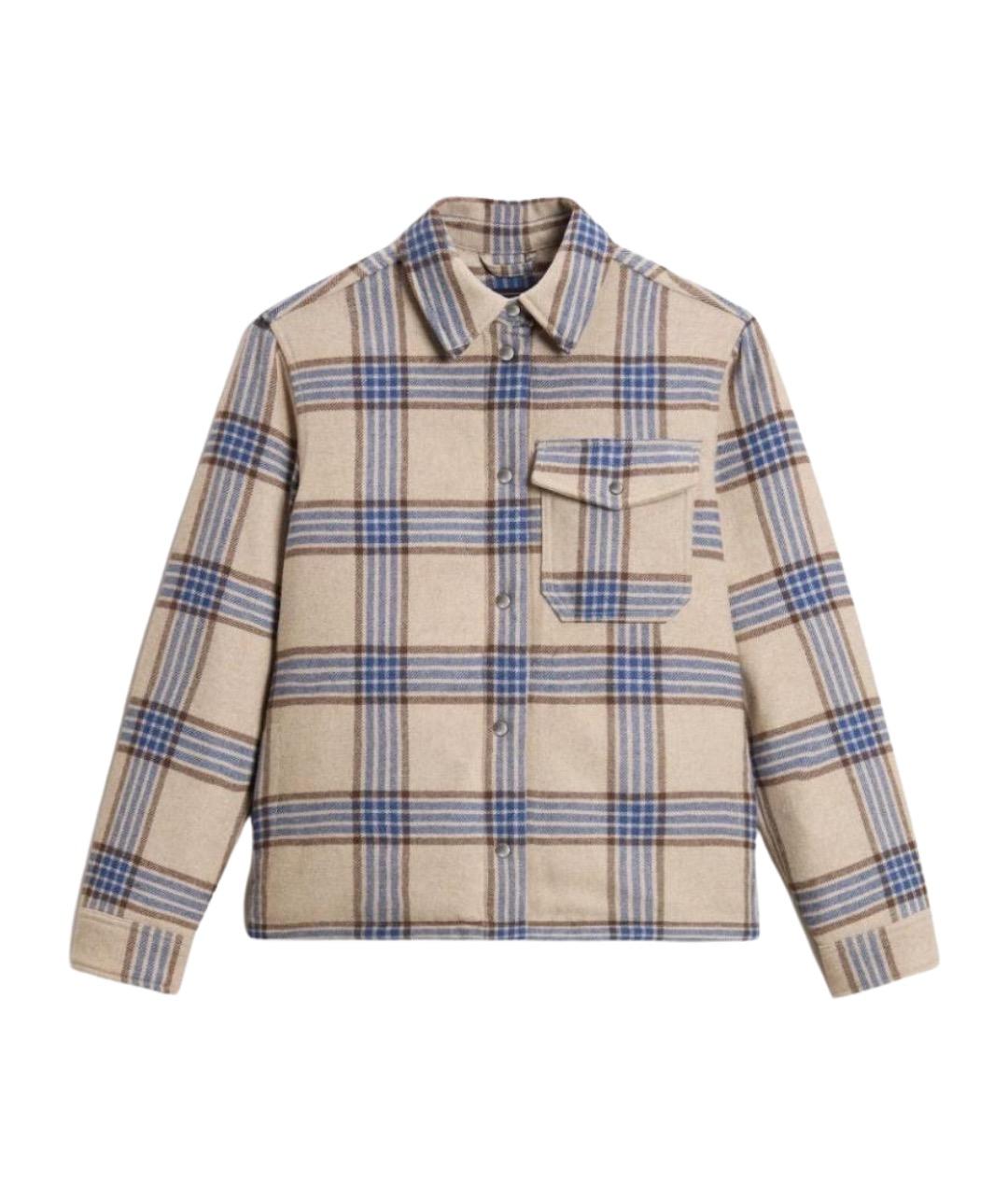 WOOLRICH Синяя рубашка, фото 1