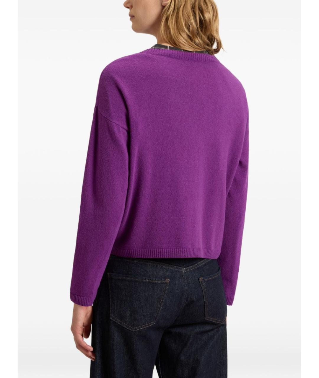 WOOLRICH Фиолетовый шерстяной джемпер / свитер, фото 2