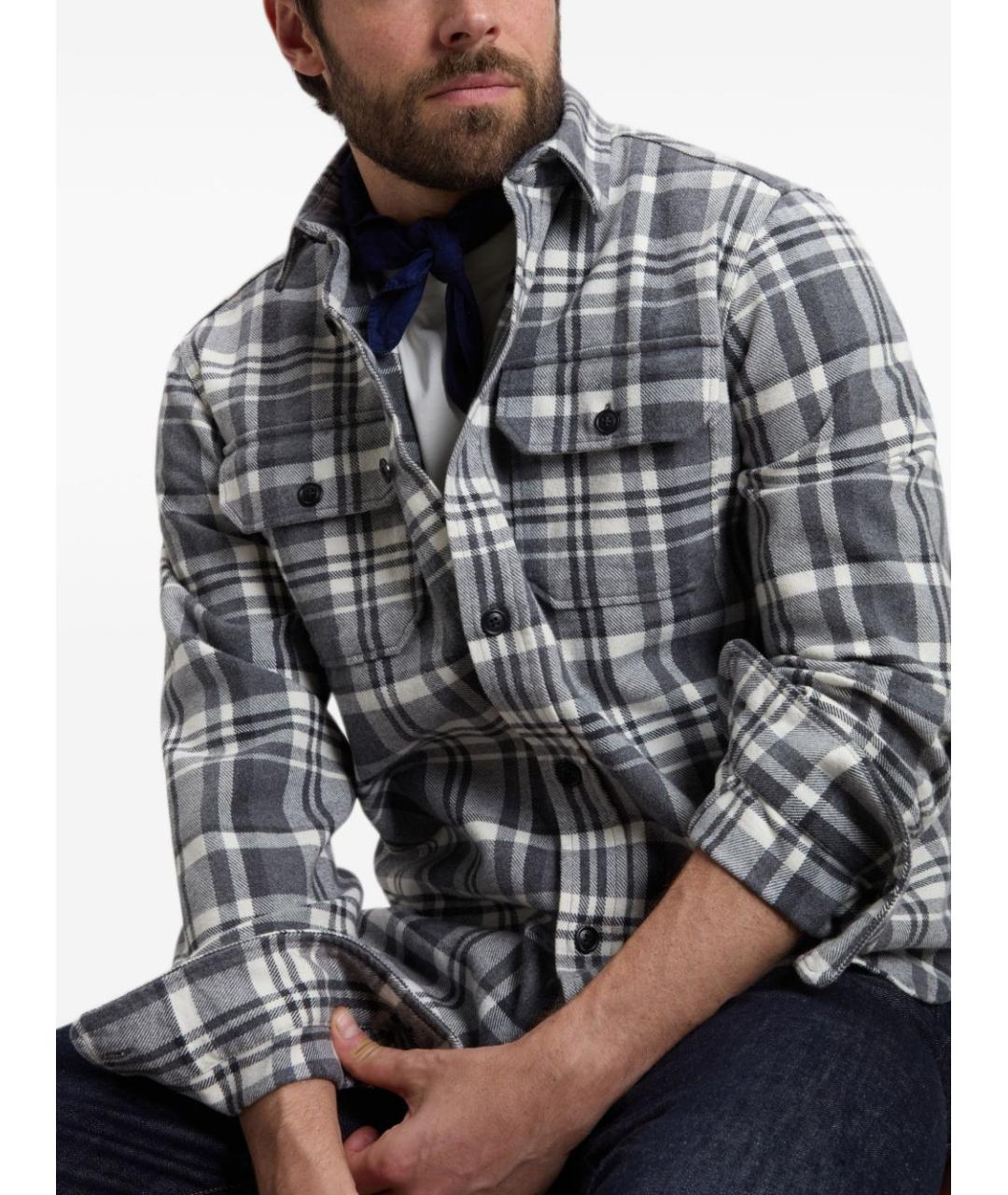 WOOLRICH Серая классическая рубашка, фото 4