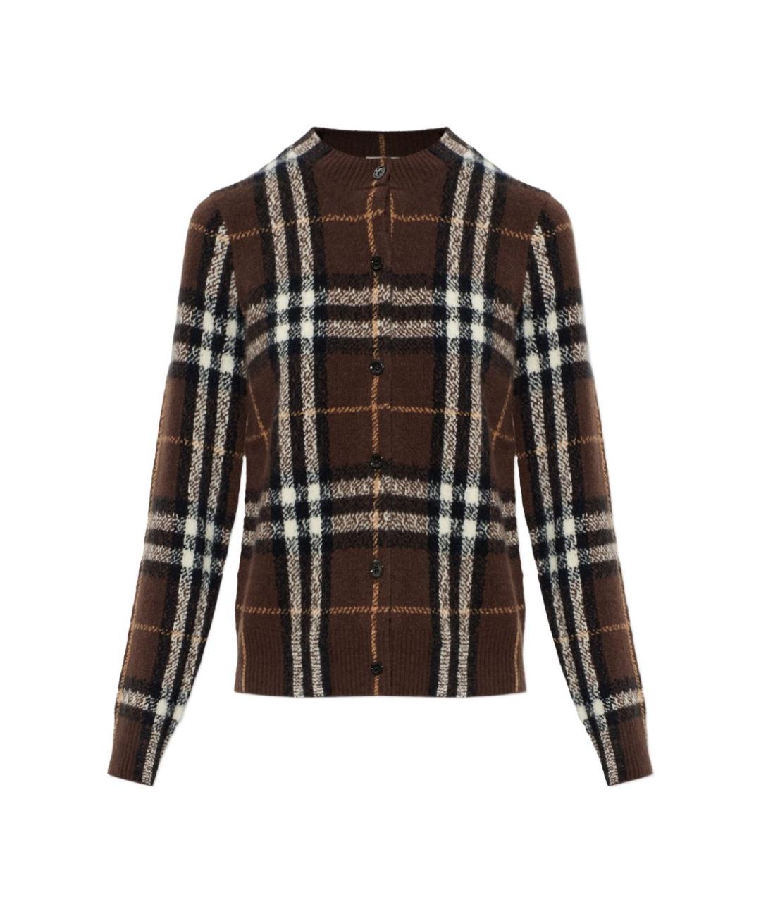 BURBERRY Коричневый кашемировый кардиган, фото 6
