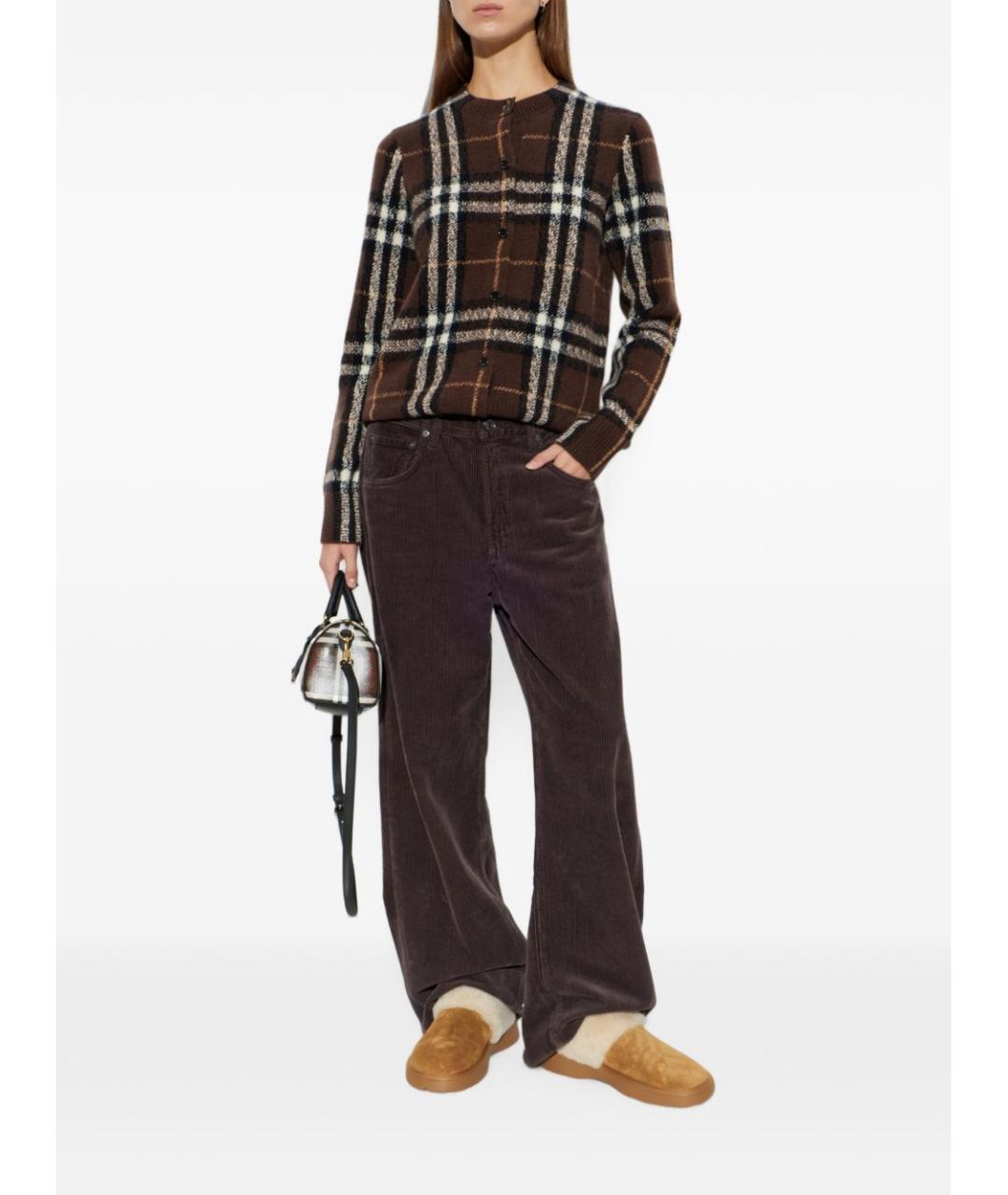 BURBERRY Коричневый кашемировый кардиган, фото 4