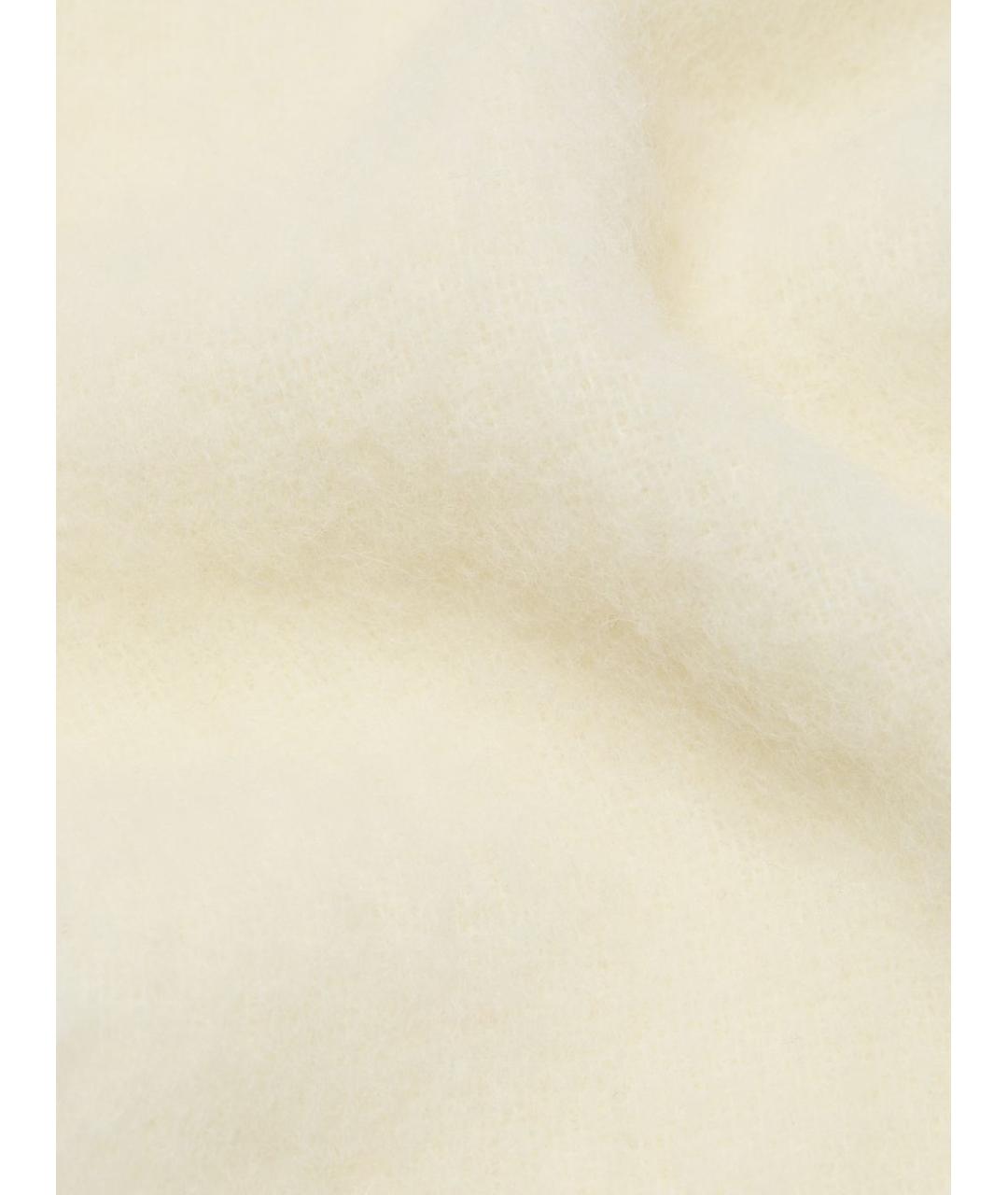 ACNE STUDIOS Белый шерстяной шарф, фото 4