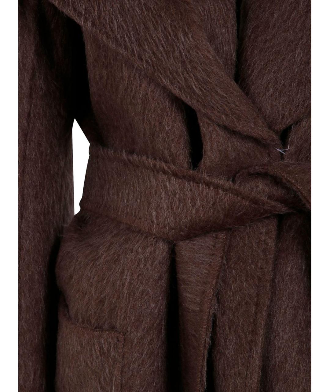MAX MARA Коричневое шерстяное пальто, фото 2