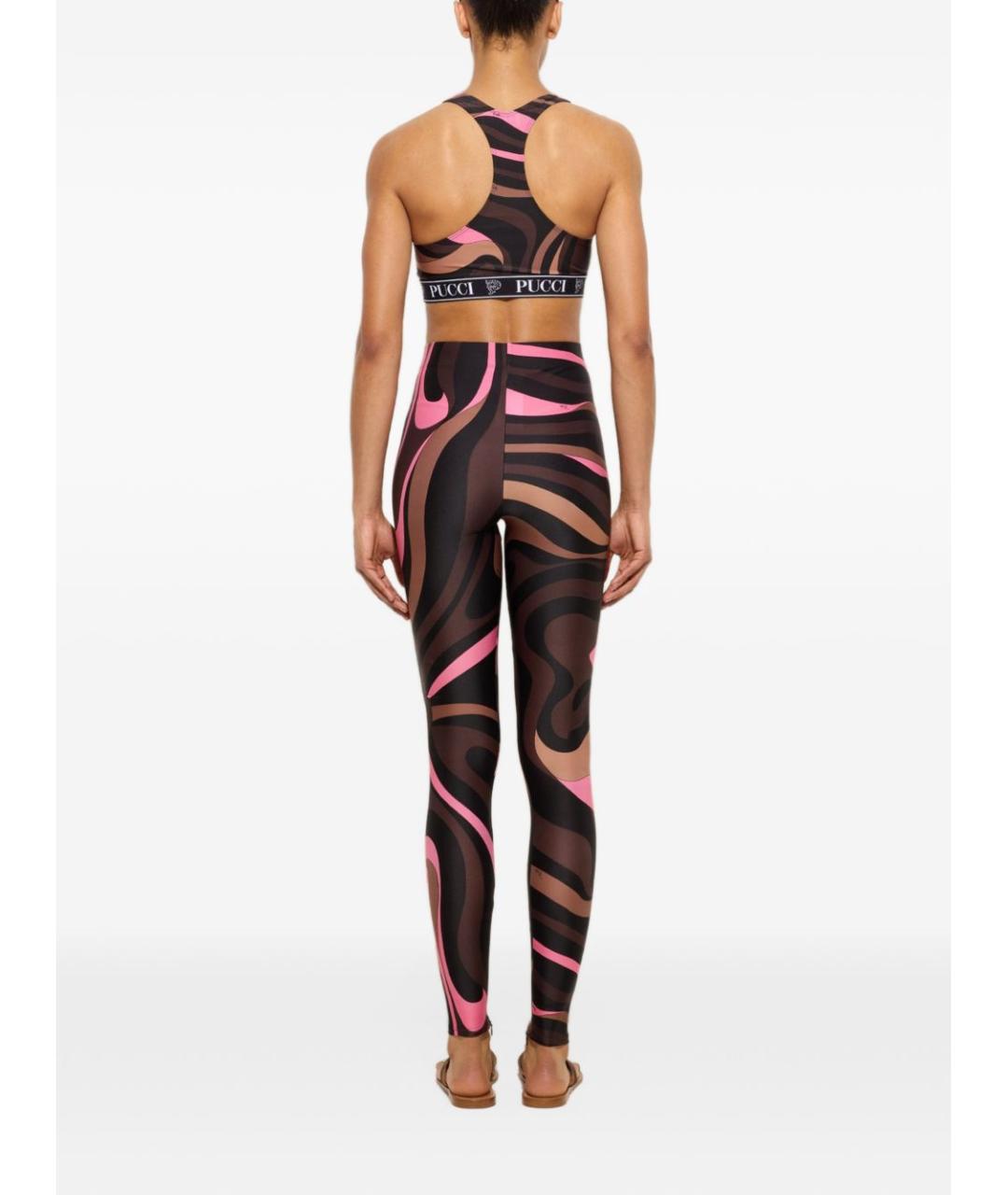 PUCCI Коричневая синтетическая майка, фото 2