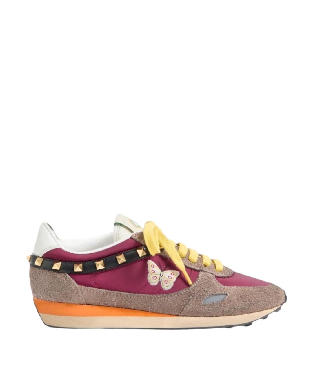 VALENTINO Мульти замшевые кроссовки, фото 1